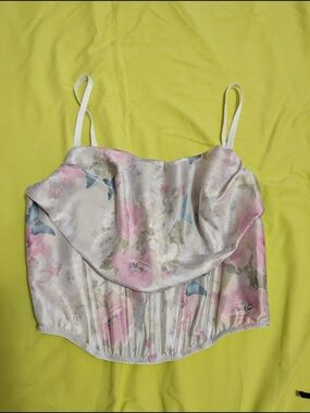 NWT Victoria's Secret Satin Corset With Boning